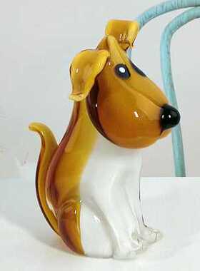 新品狗摆件琉璃工艺品产地淄博送礼招財卡通动物家居饰Z品客厅桌