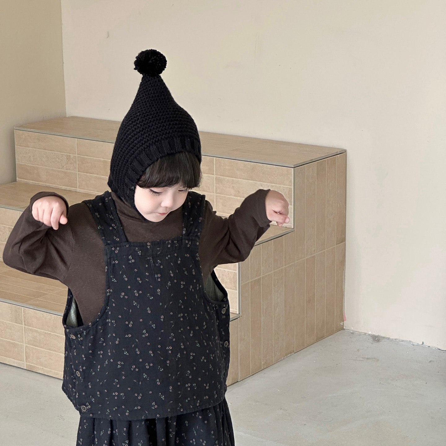 宝宝帽子秋冬季男宝宝毛线帽韩系洋气时髦婴幼儿尖尖帽针织护耳帽,淘宝优惠券,粉丝福利购,淘宝优惠卷