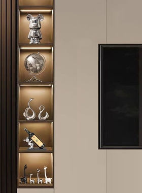 2024新款摆件酒柜套装轻奢高档