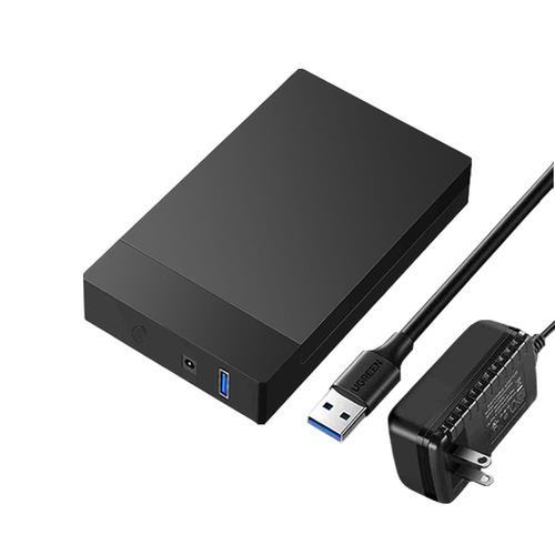 3.5寸硬盘盒SATA转USB3.0串口SSD固态机械透明移动硬盘盒子2.5英寸外接typec机械固态sata笔记本usb通用ssd - 图0