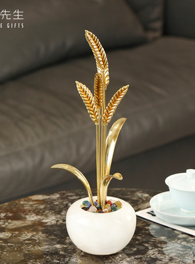 南初先生麦穗摆件客厅轻奢工艺品