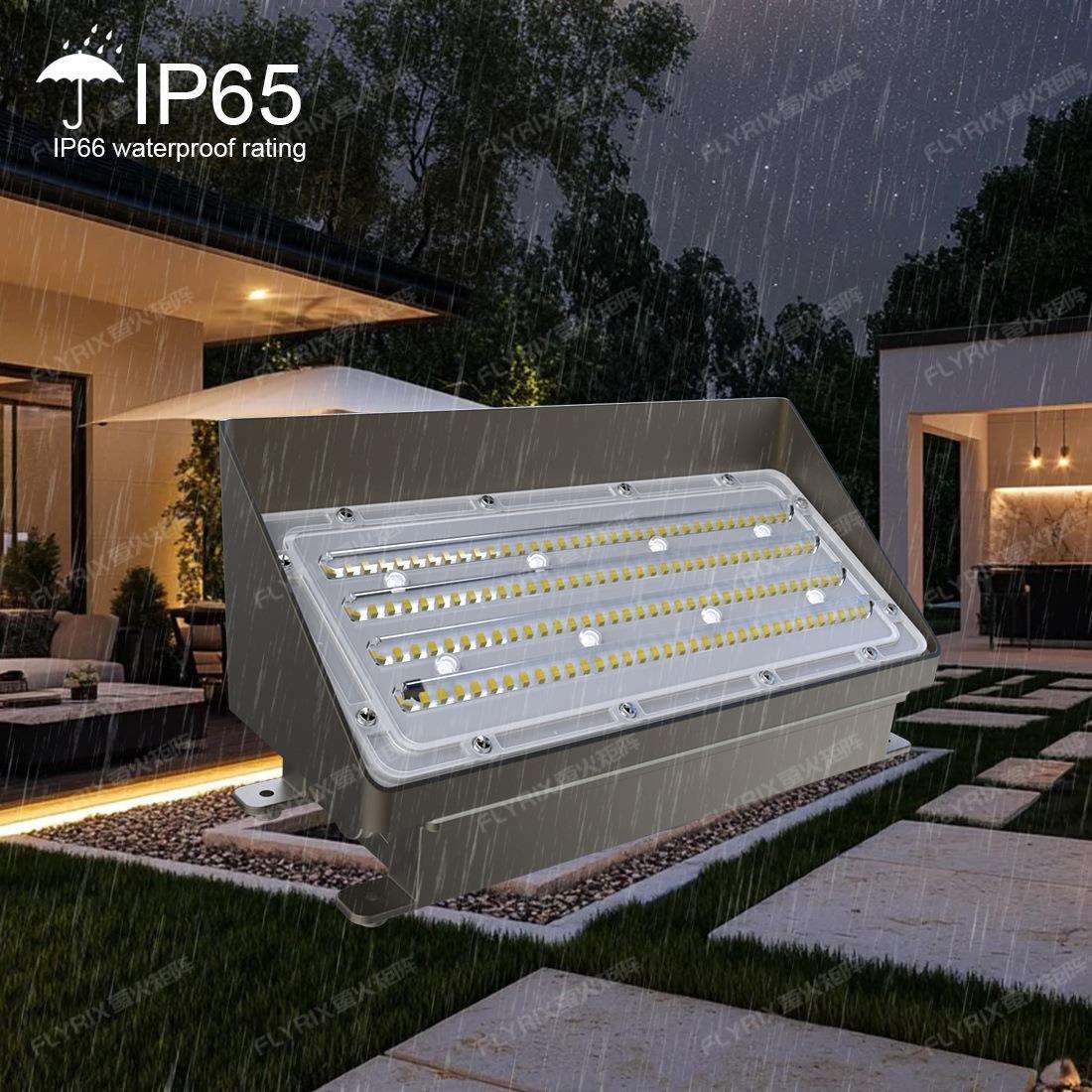 防水防尘防腐LED壁灯 FRWL003 壁挂式三防灯100W 80W 60W外墙灯 - 图1