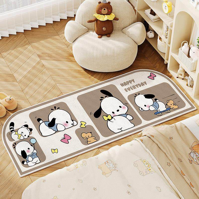 卧室地毯卡通长条床边毯加厚客厅沙发毯家用儿童房阅读区床前地垫,淘宝优惠券,粉丝福利购,淘宝优惠卷