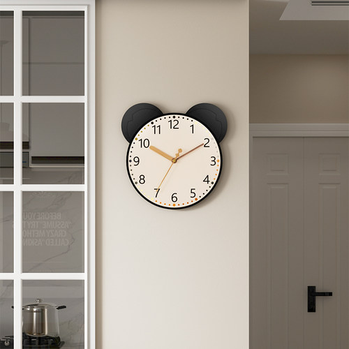 新款客厅挂钟时尚创意时钟挂墙石英钟卧室挂表免打孔静音家用钟表 - 图3