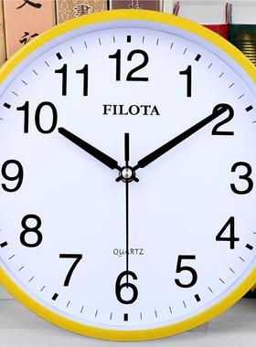 极速浴室厨房防水挂钟简约静音家用钟表温湿N度计时钟倒计时小挂