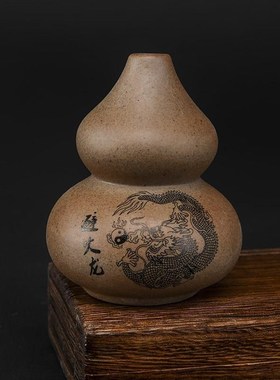 避火龙瓶子陶瓷土罐在西北角厨房黄碎水晶化解乾位三X避火龙壶摆