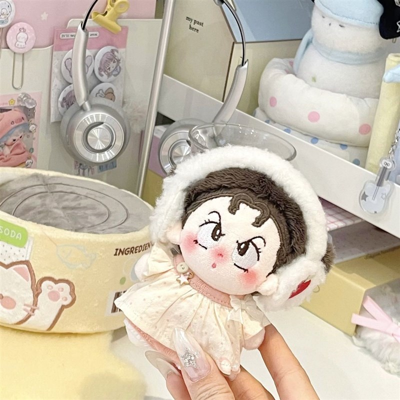 没有茶冻呼呼系列小睡小兔10cm20cm棉花娃娃娃衣套装配饰 - 图3