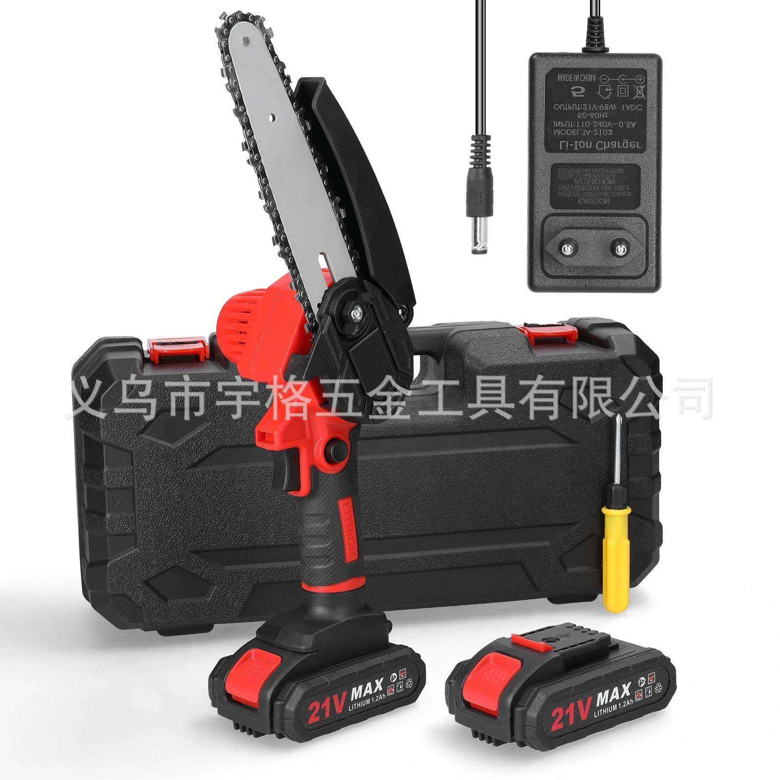 大功率电锯充电手提式电链锯无线小型伐木单手锯树修枝锯手锯,淘宝优惠券,粉丝福利购,淘宝优惠卷