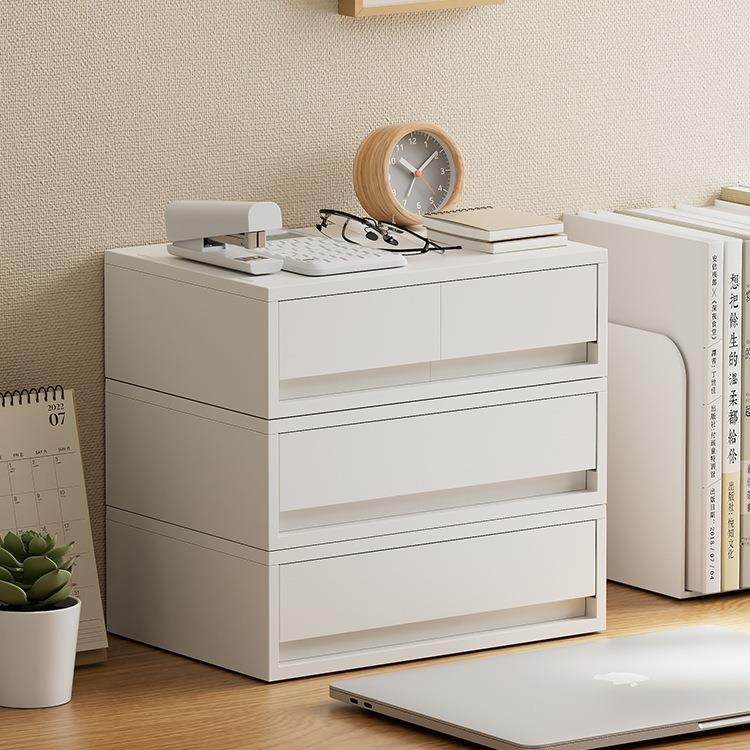 可叠加抽屉式收纳盒办公室桌面A4文件资料多层储物盒整理日式简约,淘宝优惠券,粉丝福利购,淘宝优惠卷