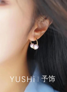 前后挂式珍珠耳钉 独特漂亮耳环女士气质耳饰百搭2026新款高级感