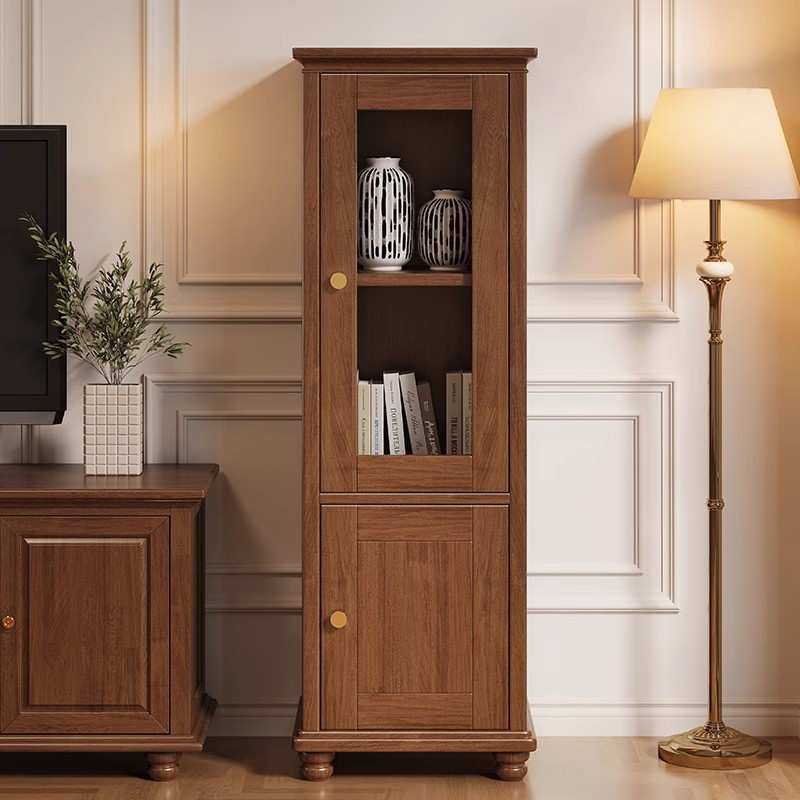 实木电视边柜客厅家用隐藏式防盗保险柜小型储物柜保险箱一体书柜,淘宝优惠券,粉丝福利购,淘宝优惠卷