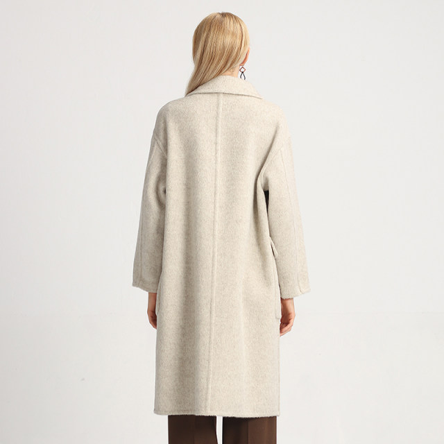 Ma Tiannu mid-length solid color wool