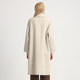 Ma Tiannu mid-length solid color wool