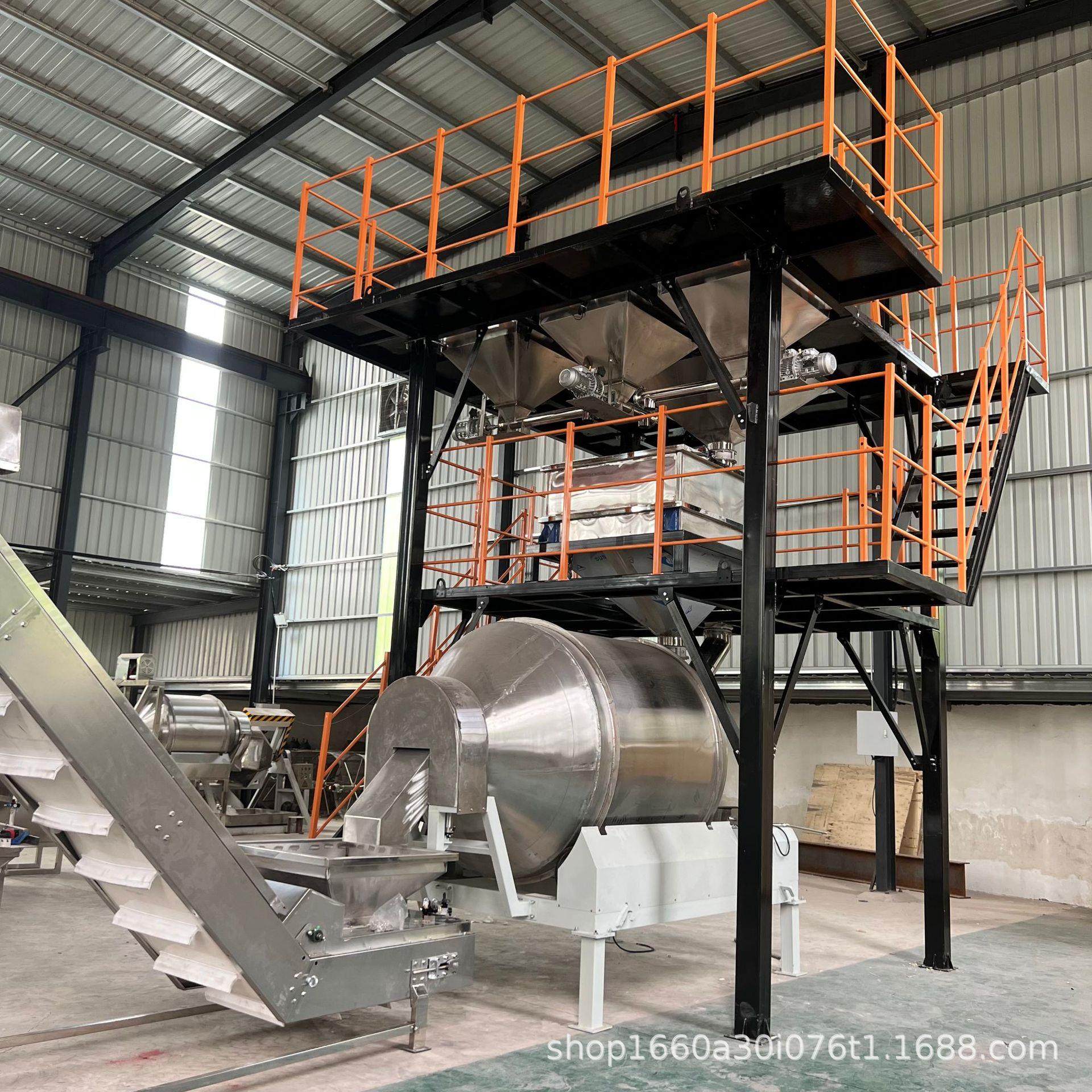 厂家直销不锈钢滚筒搅拌机化工颗粒混合机碳酸钙搅拌罐操作简单,淘宝优惠券,粉丝福利购,淘宝优惠卷