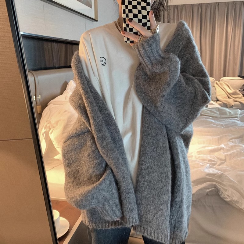 小香风软糯毛衣短款女氛围感长袖内搭针织开衫上衣春秋季L