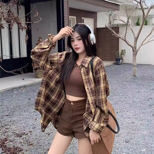 秋冬百搭潮流格子衬衫!!