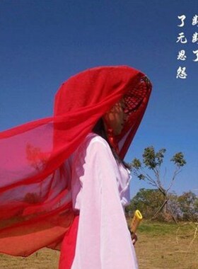 帷帽汉服帽子唐代帷帽斗笠帽特大号服装斗笠帽子古风女侠客遮面纱