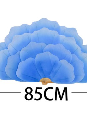 双面牡丹花瓣扇健身广场舞秧歌表演舞蹈折扇竹骨打磨扇子跳舞扇