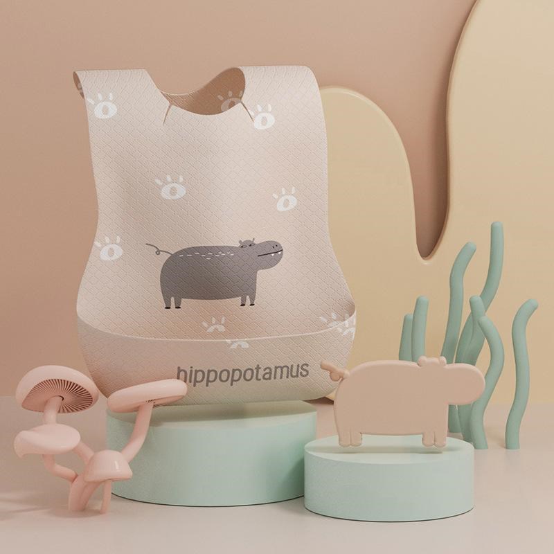 Children's disposable bibs, baby eating smock, child feeding bag, no-wash waterproof bib saliva napkin