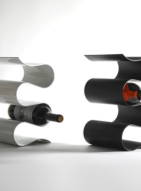 极速现代轻奢酒吧红n酒架收纳摆件装饰软装样板房吧台铁艺红酒架