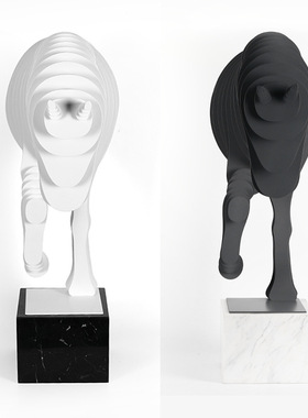 极速马雕塑摆件客厅玄关装饰品酒店大堂售楼部样板T间抽象艺术落