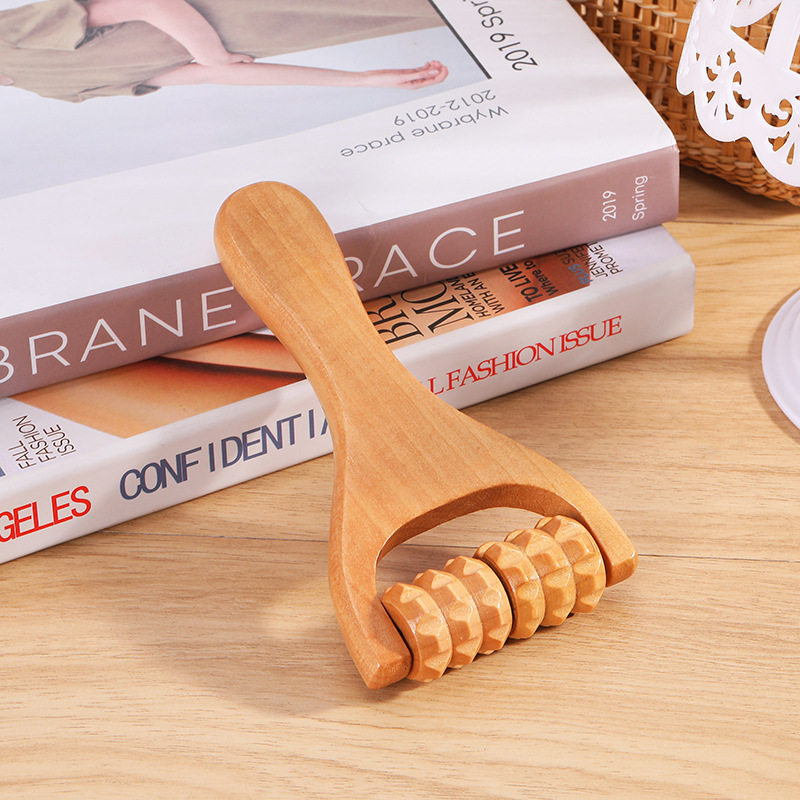 极速Wooden Massager Foot Massage HandH Push Roller Slingshot - 图3