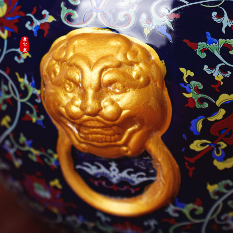 瓷塘祥汇 景德镇陶瓷流水摆件聚宝盆金蟾吐水 桌面招财聚财风水轮,淘宝优惠券,粉丝福利购,淘宝优惠卷