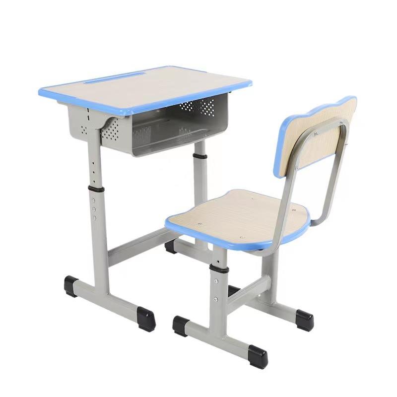 School home children's study table desks and chairs liftable student desk and chair set