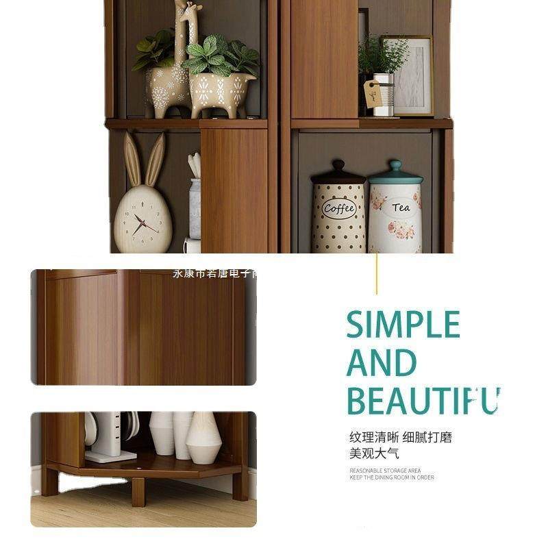 落地角柜置物架客厅新中式拐角收纳柜子实木边几三角形酒柜墙坚庭,淘宝优惠券,粉丝福利购,淘宝优惠卷