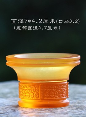 真琉璃佛前烛台供水杯通用佛具居家客厅佛堂寺庙礼佛Y供佛灯净水