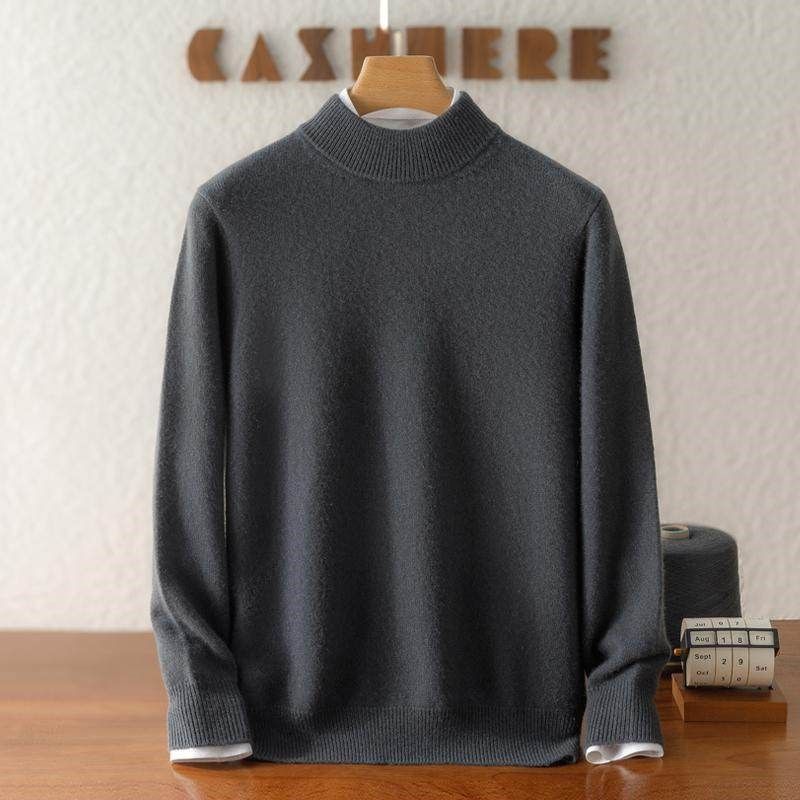 双股加厚100%纯山羊绒衫男秋冬套头半高领毛衣宽松打底针织衫羊毛,淘宝优惠券,粉丝福利购,淘宝优惠卷