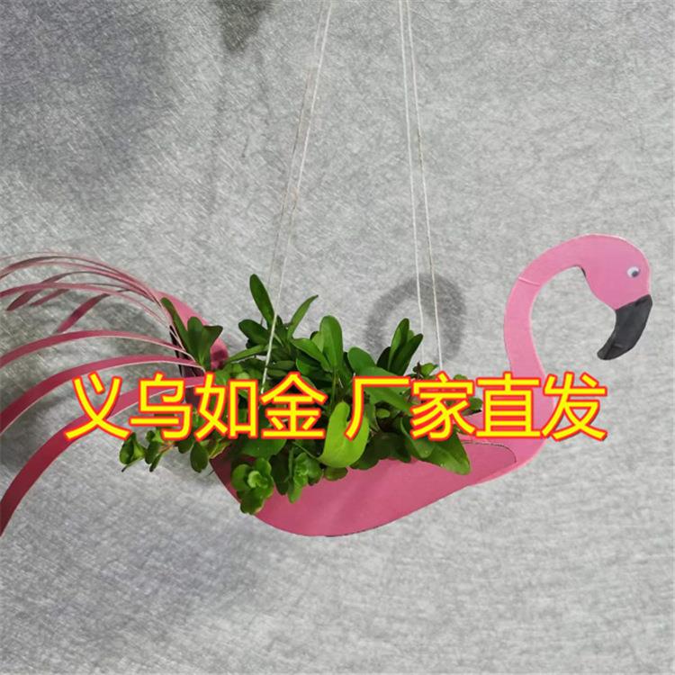 跨境新品Flying Parrot And Flying Flamingo Flower Pot动物花盆 - 图3