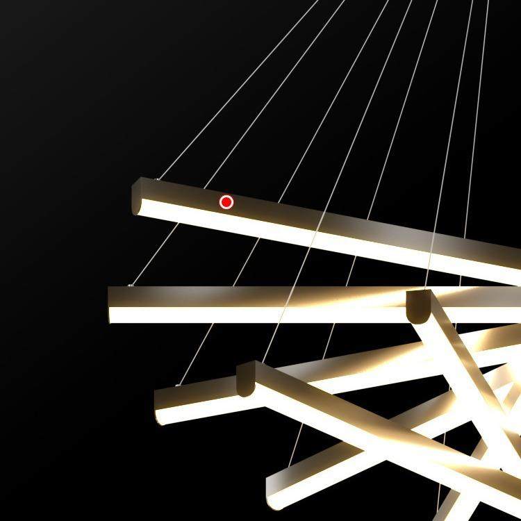 复式楼梯吊灯 简约现代别墅挑空客厅极简创意个性长条led线条灯具,淘宝优惠券,粉丝福利购,淘宝优惠卷