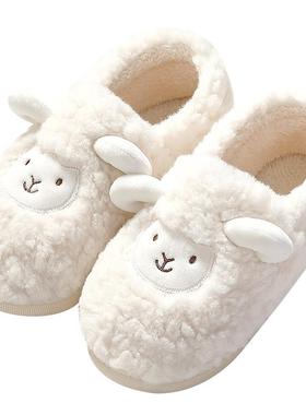 极速棉拖棉拖鞋女士秋冬季可爱x2023新款包跟防滑软底家居室内毛