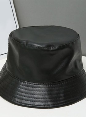 极速Adult Suhmmer Foldable Bucket Hats Women Winter Faux Lea