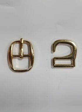 鞋带扣女凉鞋卡扣鞋袢皮鞋配件金属纽扣鞋扣装饰环高档扣钉搭钩扣
