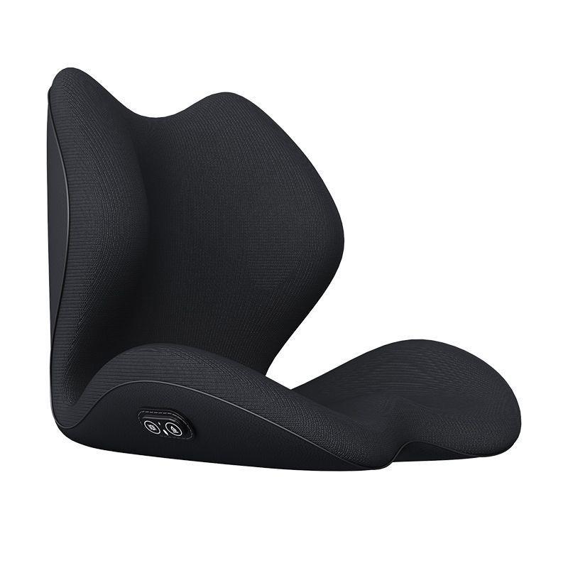 wC0加热坐垫靠背一体办公室座椅垫按摩靠垫椅子久坐护腰连体腰靠 - 图1