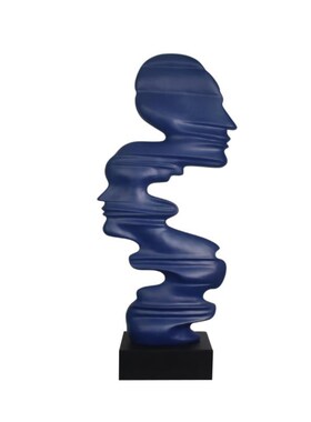 新品酒店别墅摆设网红艺术摆件y落地现代简约抽象雕塑人像人物装