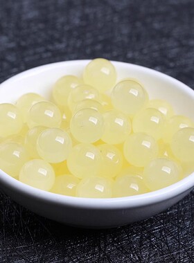 天然黄玉髓散珠子DIY手链饰品
