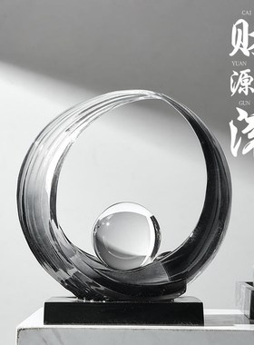 财源滚滚摆件现代简约客厅酒柜电视柜餐边柜装饰品摆设高级感大气