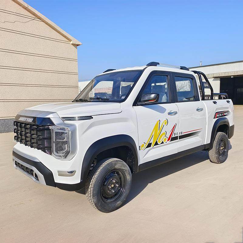 电动巡逻皮卡车两排五座电动四轮景区园区厂区巡修安保拉货货斗车 - 图2