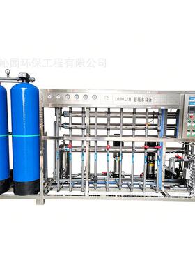 一体式1T双级反渗透设备 PVC管路食品厂商用脱盐超纯水制取设备