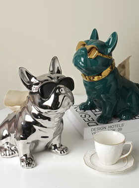 极速北欧风轻奢法斗镀银卫生纸A盒客厅装饰摆件家居饰品电视柜创