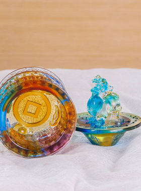 新品禅悦佛艺古法琉璃斗转星移珠算摆件家居用Q旺财位布局祈福供