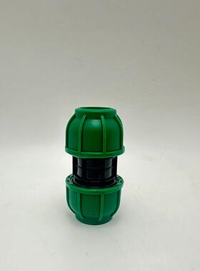 快接直接等径异径水管抢修快速接头管件三通弯头外牙快接PE配件