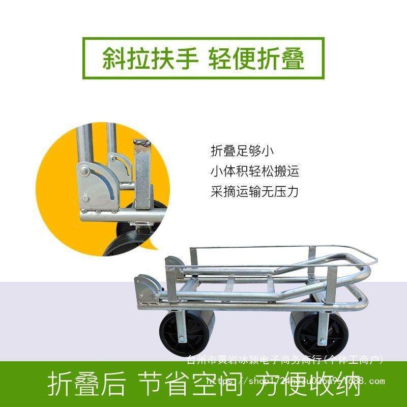 新款农用大棚瓜果蔬菜移动采摘运输车懒人便携式推拉工具车折叠式,淘宝优惠券,粉丝福利购,淘宝优惠卷