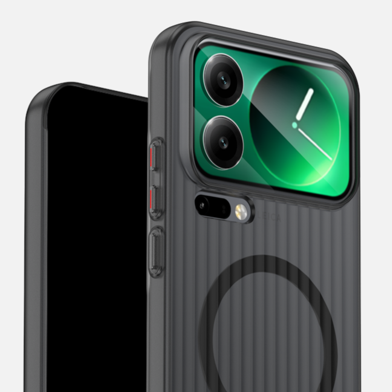 潮壳技适用苹果16 Pro Max 手机壳iPhone15冰雾硬壳14防摔防撞后盖磨砂质感半透保护套锁甲护甲壳简约透明盖