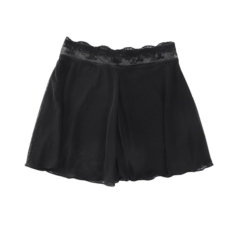 纱网内层莫代尔假两件裤女防走光夏季薄款小众睡短裙裤打底裤,淘宝优惠券,粉丝福利购,淘宝优惠卷