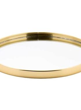 极速小西家北欧风轻奢金色镜面z托盘家居首饰盘收纳盘香薰摆盘装