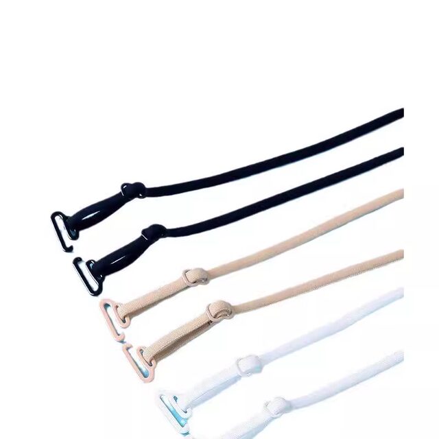 ພິເສດ 3mm stretch bra underwear ສາຍບ່າ exposed suspenders bra straps sexy versatile ສາຍເບິ່ງເຫັນສາມາດປັບໄດ້ສີດໍາ